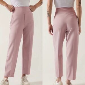 Athleta Endless High Rise Light Pink Trousers like new sz 6